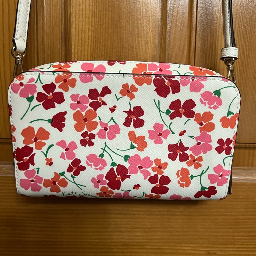 Kate Spade Staci Sunny Floral Dual Zip-Around Cross Body Bag NWOT